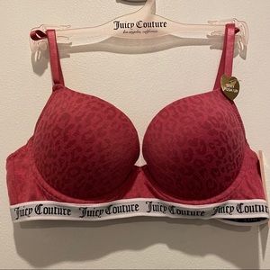 NWT Juicy Couture Pink Cheetah Bra